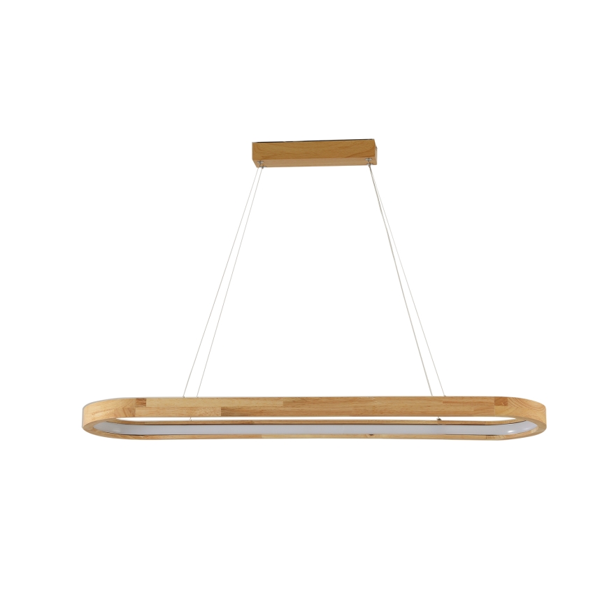 Brilagi - Lampada a sospensione con cavo LED UMEA WOOD LED/40W/230V 90x22 cm, legno di caucciù