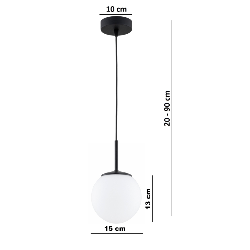 Brilagi - Lampada a sospensione con cavo MILO 1xE27/60W/230V nera