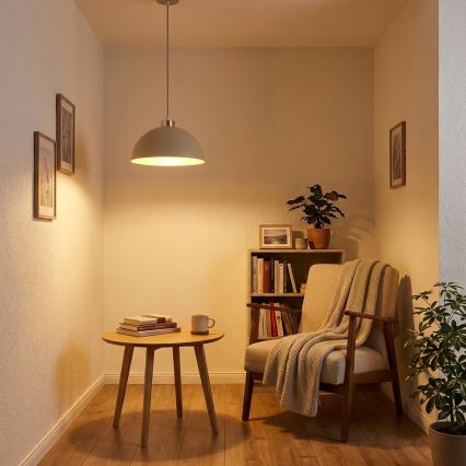 Brilagi - Lampada a sospensione con cavo MOON 1xE27/60W/230V Ø 30 cm beige/oro