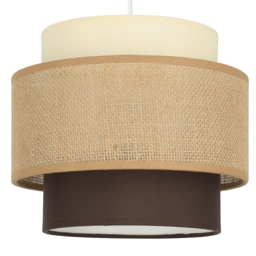 Brilagi - Lampada a sospensione con cavo RESNA 1xE27/60W/230V Ø 20 cm beige/nero