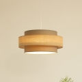 Brilagi - Lampada a sospensione con cavo RESNA 1xE27/60W/230V Ø 40 cm marrone/beige