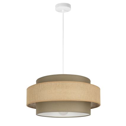 Brilagi - Lampada a sospensione con cavo RESNA 1xE27/60W/230V Ø 40 cm marrone/beige