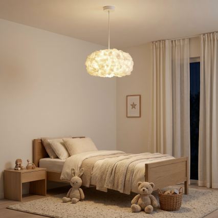 Brilagi - Lampada a sospensione con cavo SOLEAIR 1xE27/60W/230V Ø 45 cm bianca