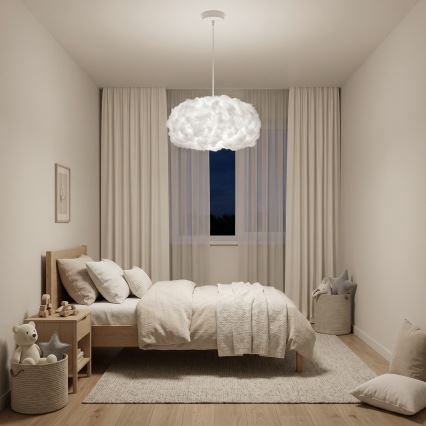 Brilagi - Lampada a sospensione con cavo SOLEAIR 1xE27/60W/230V Ø 45 cm bianca