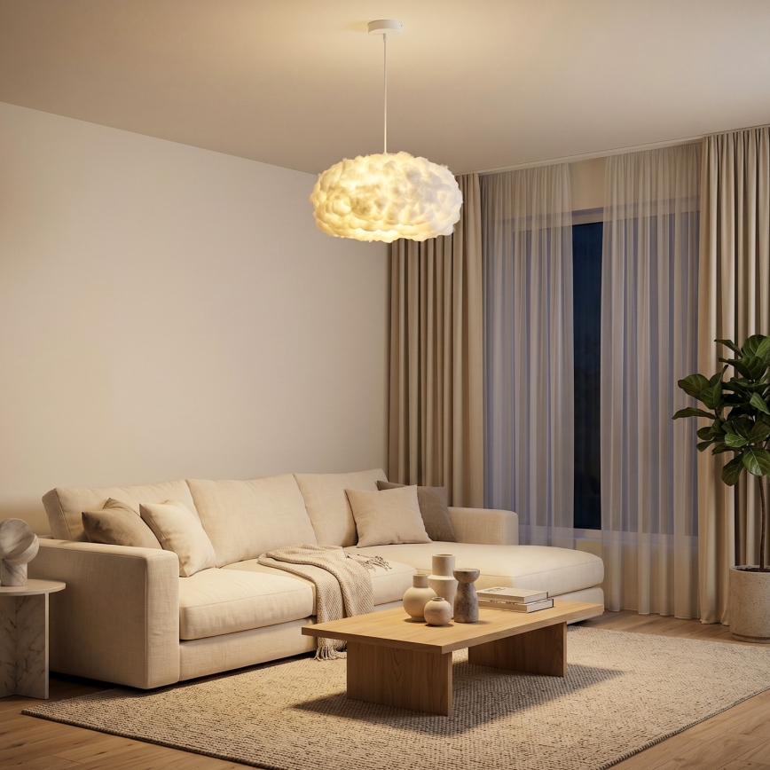Brilagi - Lampada a sospensione con cavo SOLEAIR 1xE27/60W/230V Ø 45 cm bianca