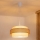 Brilagi - Lampada a sospensione con cavo SPACE 1xE27/60W/230V Ø 40 cm beige/crema