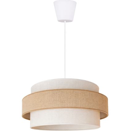 Brilagi - Lampada a sospensione con cavo SPACE 1xE27/60W/230V Ø 40 cm beige/crema