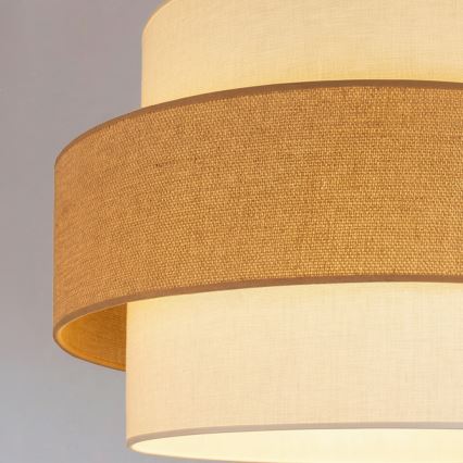 Brilagi - Lampada a sospensione con cavo SPACE 1xE27/60W/230V Ø 40 cm beige/crema