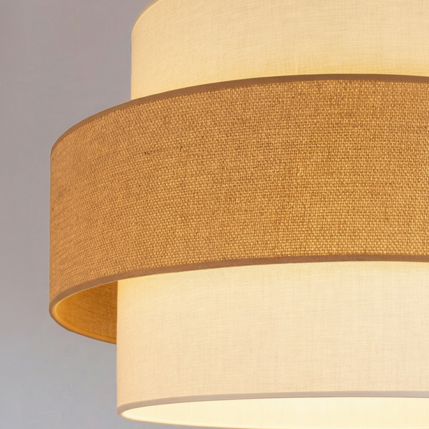 Brilagi - Lampada a sospensione con cavo SPACE 1xE27/60W/230V Ø 40 cm beige/crema