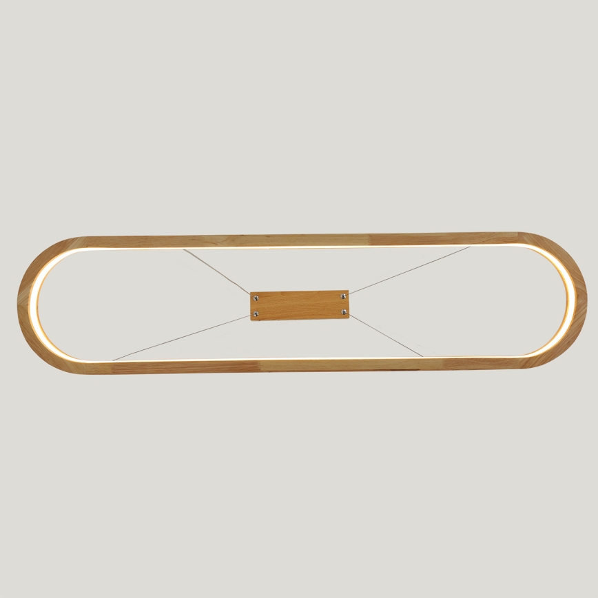Brilagi - Lampada a sospensione con cavo UMEA WOOD LED/40W/230V 90x22 cm legno