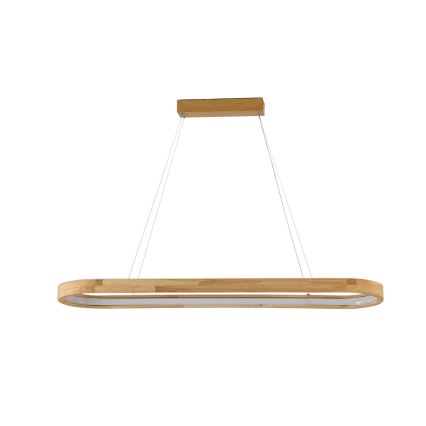 Brilagi - Lampada a sospensione con cavo UMEA WOOD LED/40W/230V 90x22 cm legno