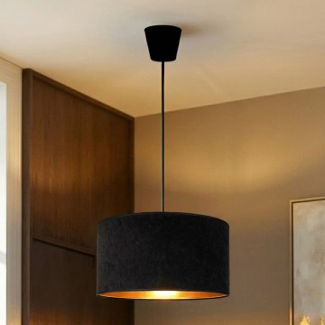Brilagi - Lampada a sospensione con cavo VELVET 1xE27/60W/230V Ø 40 cm nero/oro