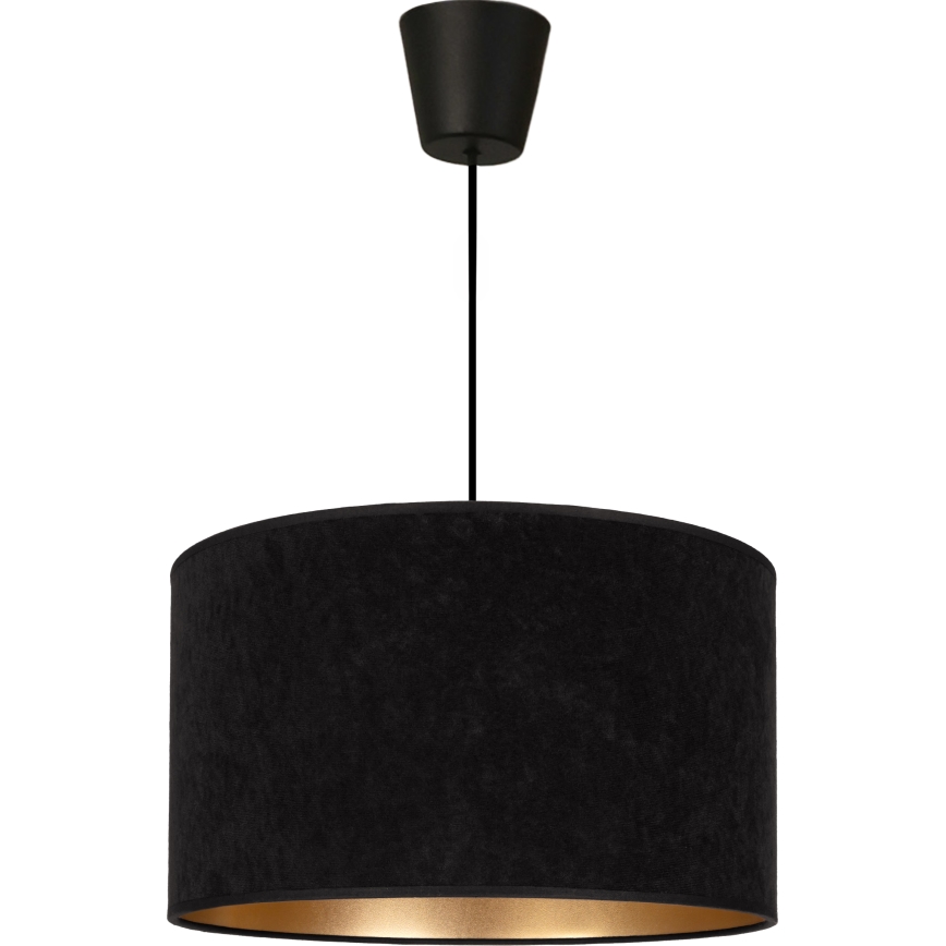 Brilagi - Lampada a sospensione con cavo VELVET 1xE27/60W/230V Ø 40 cm nero/oro
