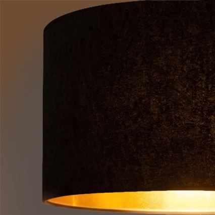 Brilagi - Lampada a sospensione con cavo VELVET 1xE27/60W/230V Ø 40 cm nero/oro