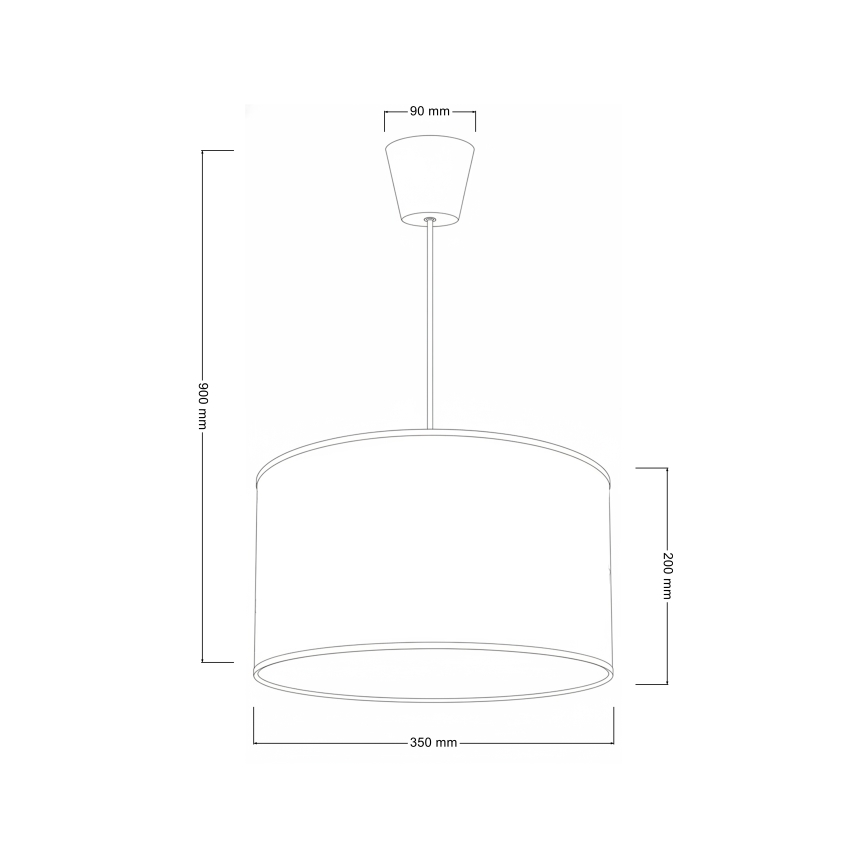 Brilagi - Lampada a sospensione con cavo VELVET 1xE27/60W/230V Ø 40 cm nero/oro