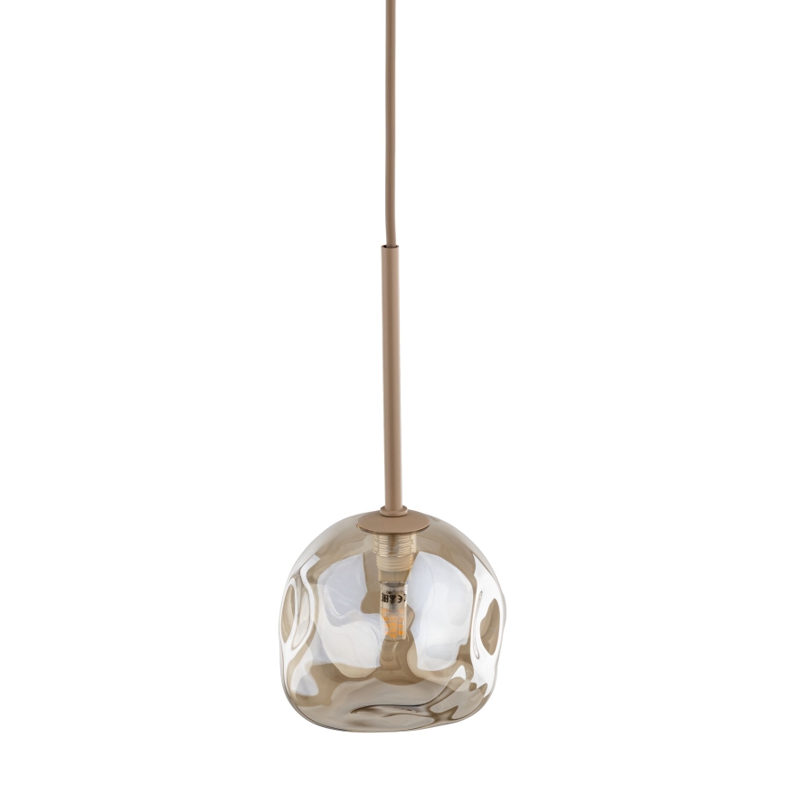 Brilagi - Lampada a sospensione con cavo VULCANO 1xG9/8W/230V beige / beige fumé