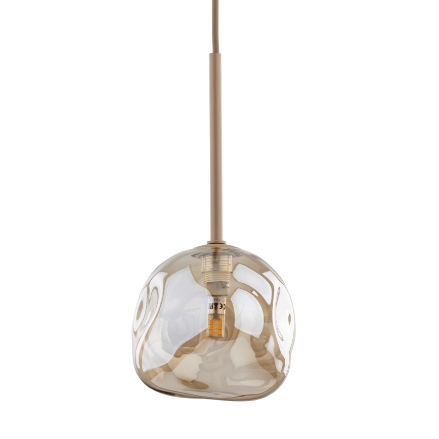 Brilagi - Lampada a sospensione con cavo VULCANO 1xG9/8W/230V beige / beige fumé