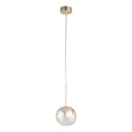 Brilagi - Lampada a sospensione con cavo VULCANO 1xG9/8W/230V oro/beige fumé