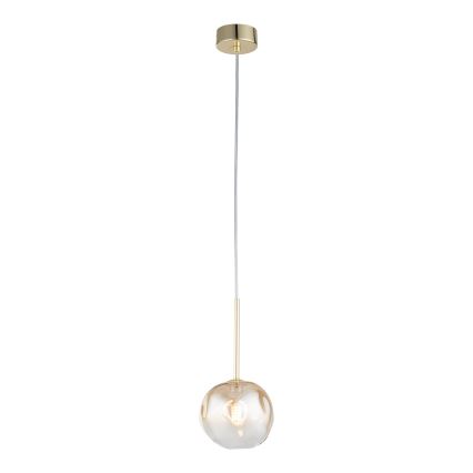 Brilagi - Lampada a sospensione con cavo VULCANO 1xG9/8W/230V oro/beige fumé