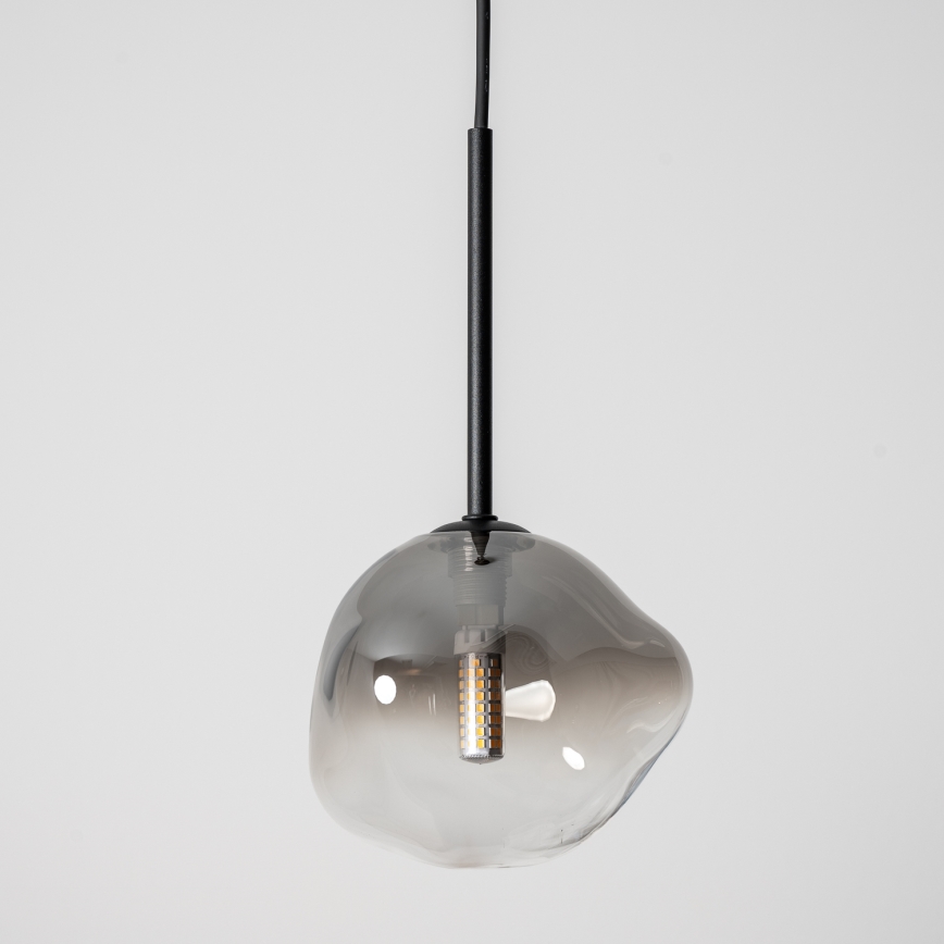 BRILAGI - Lampada a sospensione con cavo VULCANO 1xG9/8W/230V Ø 15 cm nero/nero fumé