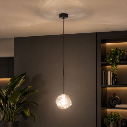 BRILAGI - Lampada a sospensione con cavo VULCANO 1xG9/8W/230V Ø 15 cm nero/nero fumé