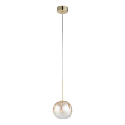 Brilagi - Lampada a sospensione con cavo VULCANO 1xG9/8W/230V Ø 15 cm oro/beige fumé