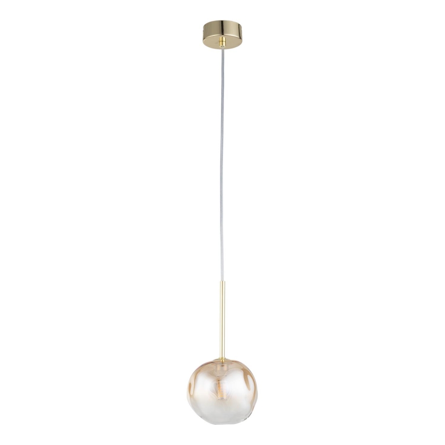 Brilagi - Lampada a sospensione con cavo VULCANO 1xG9/8W/230V Ø 15 cm oro/beige fumé