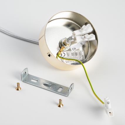 BRILAGI - Lampada a sospensione con cavo VULCANO 1xG9/8W/230V Ø 15 cm oro/beige fumé
