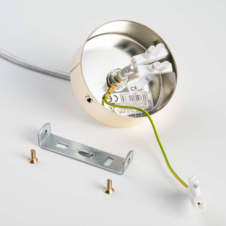 BRILAGI - Lampada a sospensione con cavo VULCANO 1xG9/8W/230V Ø 15 cm oro/beige fumé
