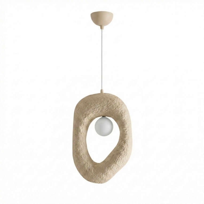 Brilagi - Lampada a sospensione con cavo WABI SABI 1xE27/40W/230V colore crema