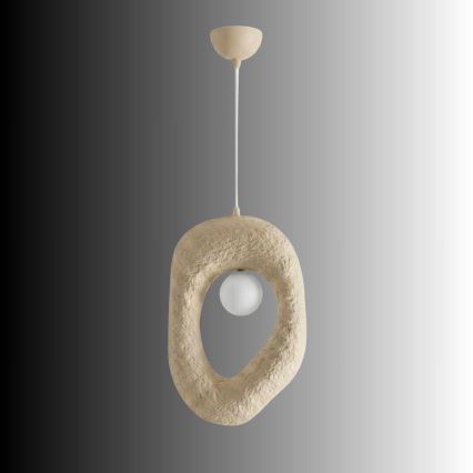 Brilagi - Lampada a sospensione con cavo WABI SABI 1xE27/40W/230V colore crema