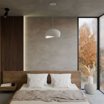 Brilagi - Lampada a sospensione con cavo WABI SABI 1xE27/40W/230V Ø 35 cm bianco