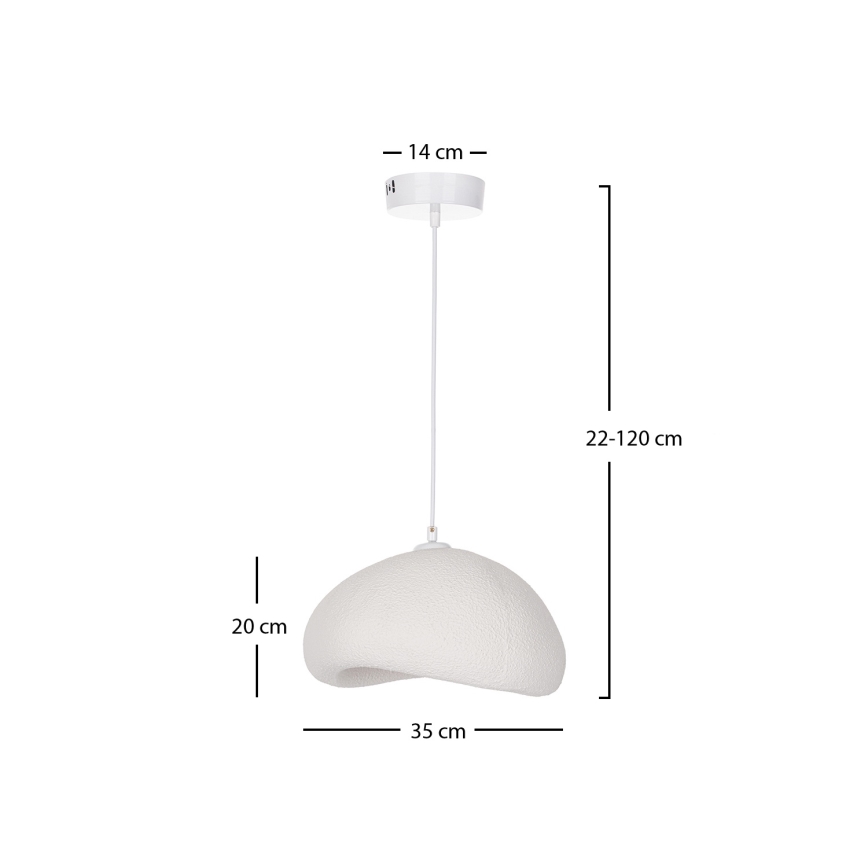 Brilagi - Lampada a sospensione con cavo WABI SABI 1xE27/40W/230V Ø 35 cm bianco