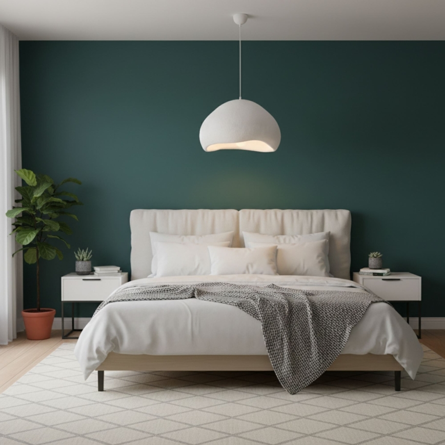 Brilagi - Lampada a sospensione con cavo WABI SABI 1xE27/40W/230V Ø 50 cm bianca