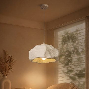 BRILAGI - Lampada a sospensione con cavo WABI SABI 1xE27/60W/230V Ø 30 cm bianca