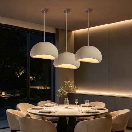BRILAGI - Lampada a sospensione con cavo WABI SABI 1xE27/60W/230V Ø 40 cm bianca