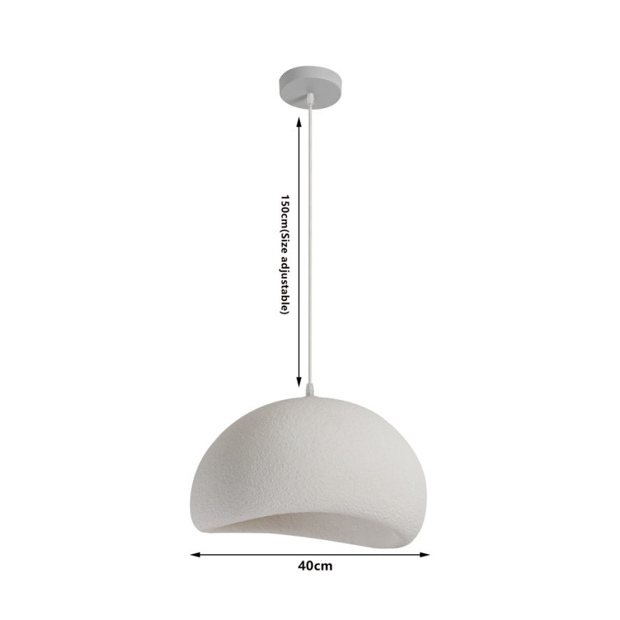 BRILAGI - Lampada a sospensione con cavo WABI SABI 1xE27/60W/230V Ø 40 cm bianca