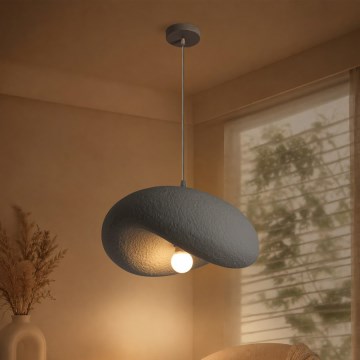 BRILAGI - Lampada a sospensione con cavo WABI SABI 1xE27/60W/230V Ø 40 cm grigia