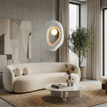 Brilagi - Lampada a sospensione con cavo WABI SABI 1xG9/8W/230V bianca