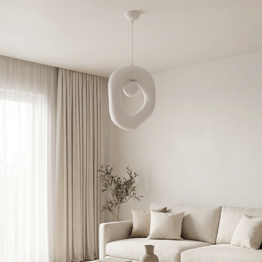 Brilagi - Lampada a sospensione con cavo WABI SABI 1xG9/8W/230V bianca