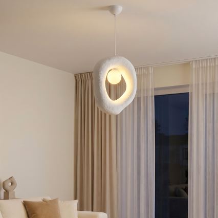 Brilagi - Lampada a sospensione con cavo WABI SABI 1xG9/8W/230V bianca