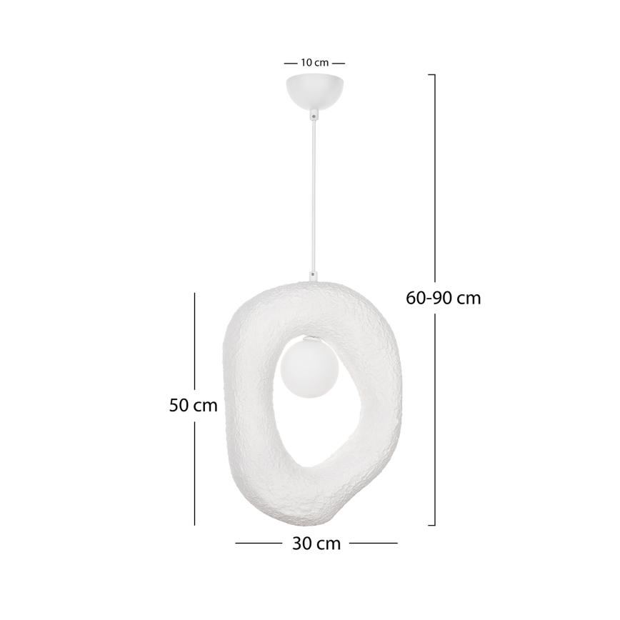 Brilagi - Lampada a sospensione con cavo WABI SABI 1xG9/8W/230V bianca