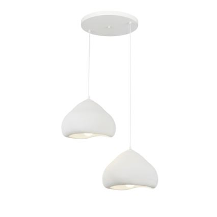 Brilagi - Lampada a sospensione con cavo WABI SABI 2xE27/40W/230V Ø 45 cm, bianco