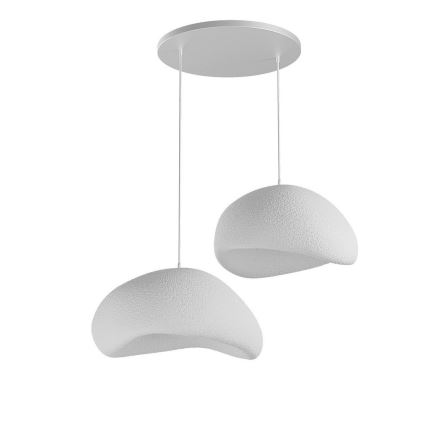 Brilagi - Lampada a sospensione con cavo WABI SABI, 2xE27/40W/230V, Ø 60 cm, bianco