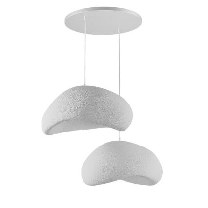 Brilagi - Lampada a sospensione con cavo WABI SABI, 2xE27/40W/230V, Ø 60 cm, bianco