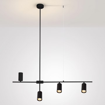 Brilagi - Lampada a sospensione CRANE con cavo 4xGU10/30W/230V, nera