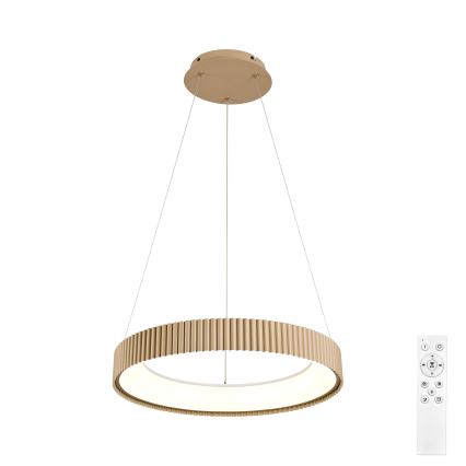 Brilagi - Lampadario dimmerabile a sospensione con cavo FALCON MODERN LED/30W/230V 3000-6500K 40 cm beige + telecomando
