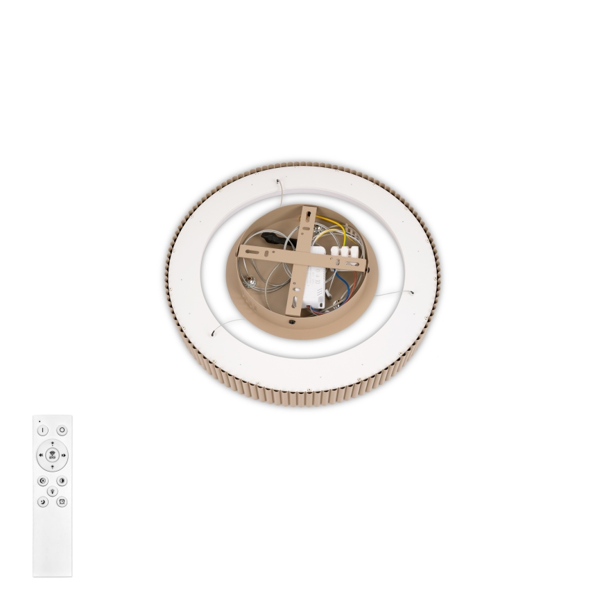 Brilagi - Lampadario dimmerabile a sospensione con cavo FALCON MODERN LED/30W/230V 3000-6500K 40 cm beige + telecomando