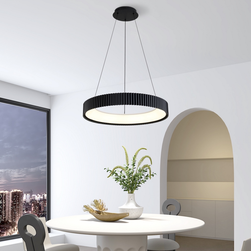 Brilagi - Lampada a sospensione LED dimmerabile su cavo FALCON MODERN LED/54W/230V 3000-6500K Ø 60 cm nero + telecomando