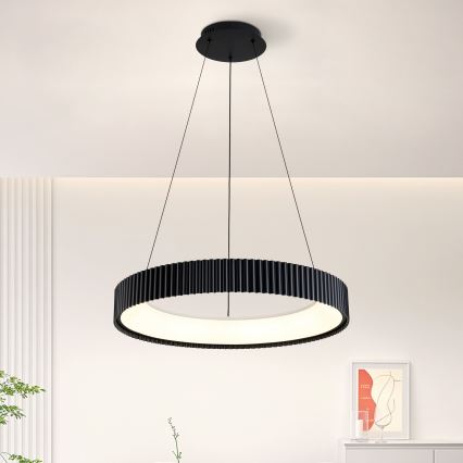 Brilagi - Lampada a sospensione LED dimmerabile su cavo FALCON MODERN LED/54W/230V 3000-6500K Ø 60 cm nero + telecomando
